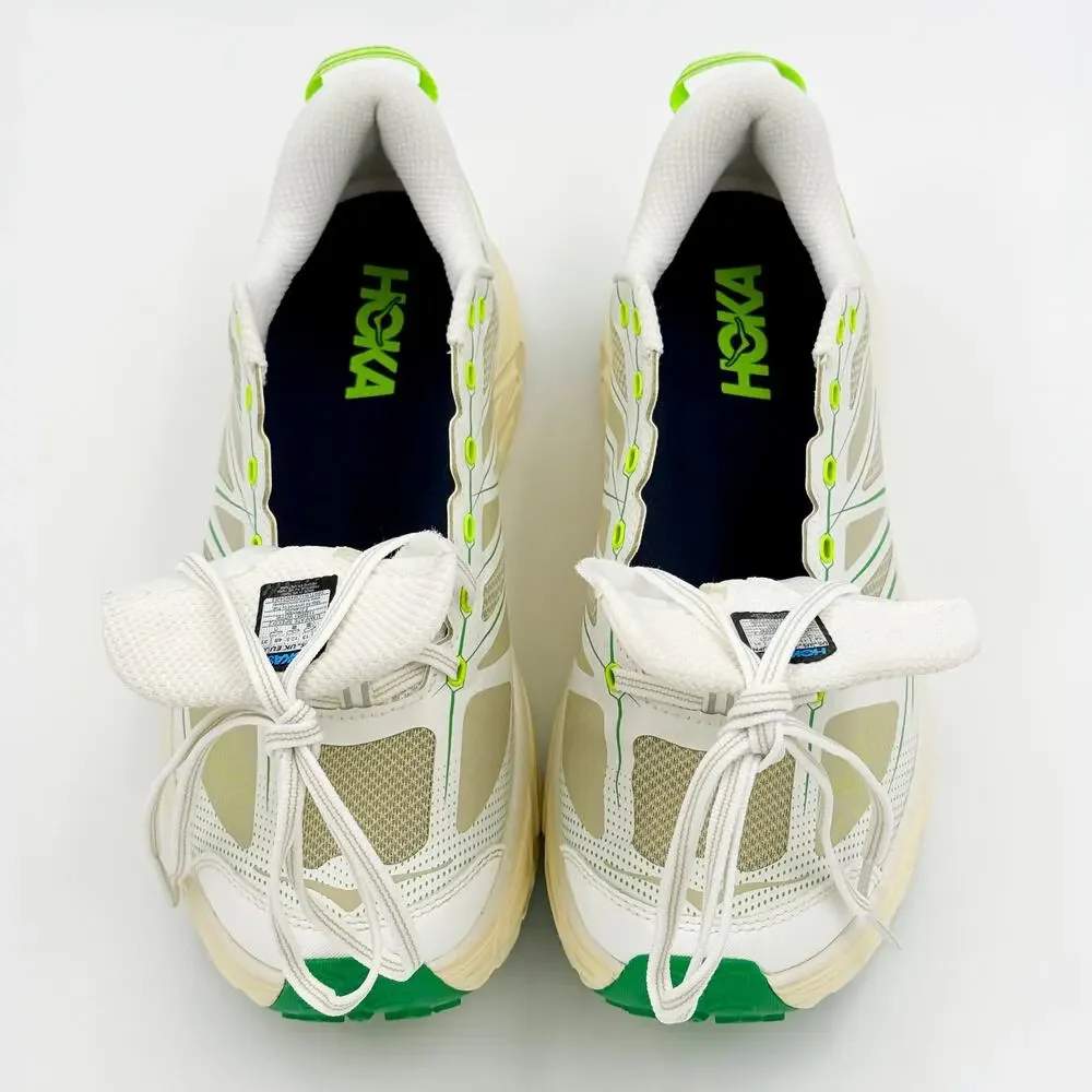 HOKA Mafate Speed 2 White Fresh Cut Grass Trail Running Shoes M13 W14 Vibram